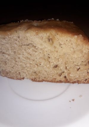 Una foto de Torta simple de peras