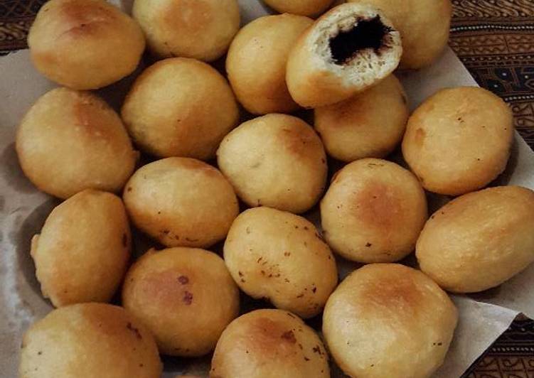 Donat isi coklat tanpa telur, empuukk