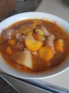 Una foto de Ajiaco cubano