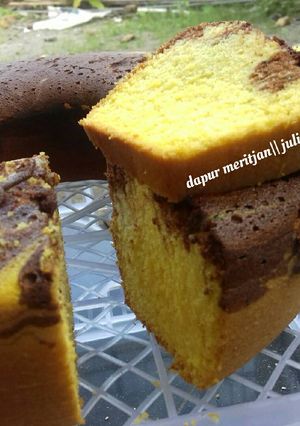 Foto resep Cake marmer putih telur (putel)