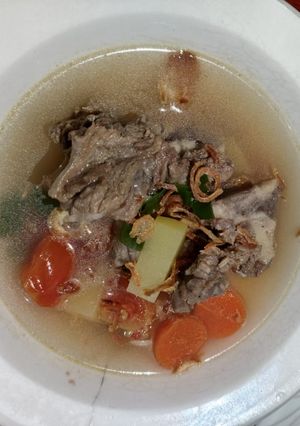 Foto resep Sop Tulang Sapi kuah Bening (Presto)