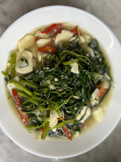 Foto resep Tumis Kangkung Bakso Ikan