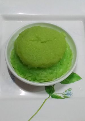 รูปของ ข้าวเหนียวมูนสังขยาใบเตย