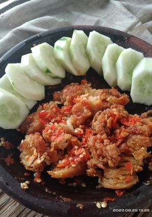 Foto resep Ayam geprek sambal bawang