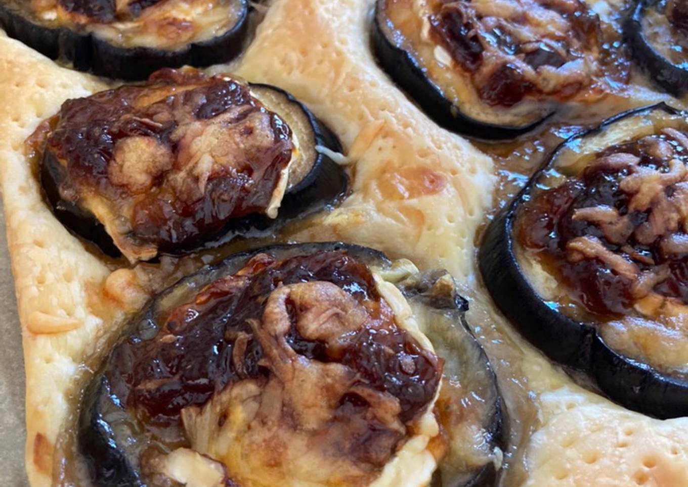 Montaditos de berenjena
