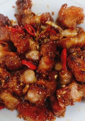 Hình của món Thịt rang sả.