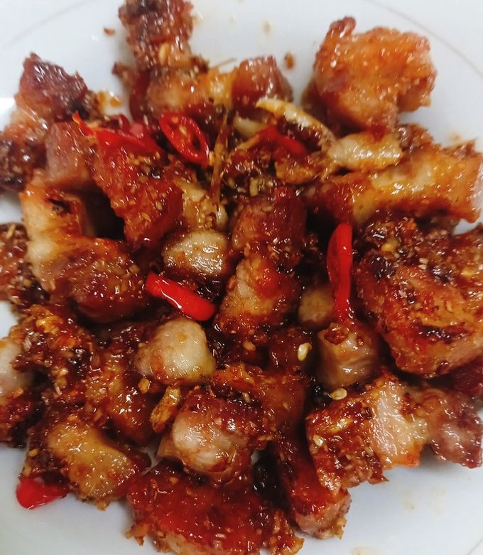 Hình của món Thịt rang sả.