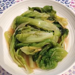A picture of Chinese Lettuce in Oyster Sauce.