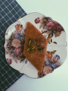 صورة لوصفة بسبوسة بدون بيض