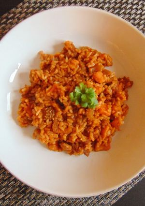 A picture of Spicy Jambalaya Style Rice.