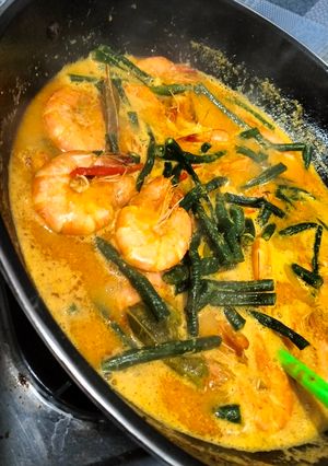 Foto resep Gulai udang kacang panjang
