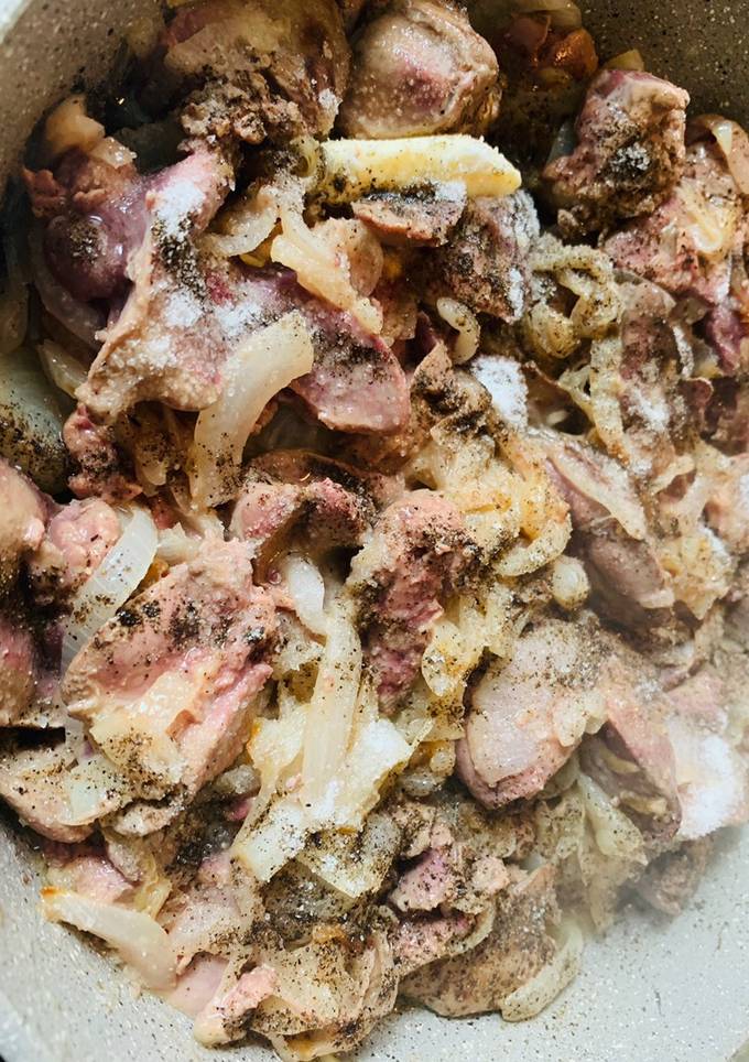 Паштет из куриной печени и яблоком