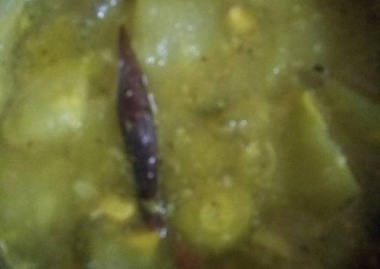 Recipe of Any-night-of-the-week Bitter gourd mung dal