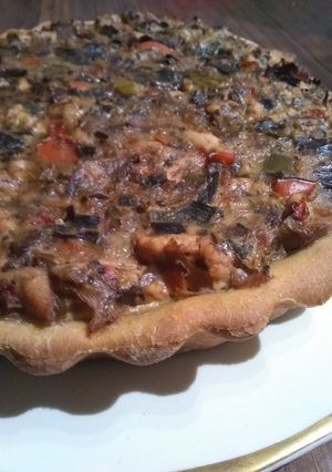 Una foto de Tarta de pollo y berenjena