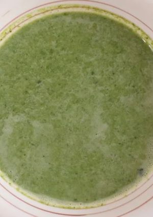 A picture of My Favorite Asparagus and Spinach Soup.