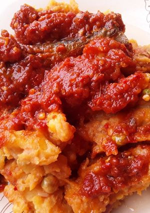 A picture of Sweet Potatoes Porridge paired with Fish Stew.