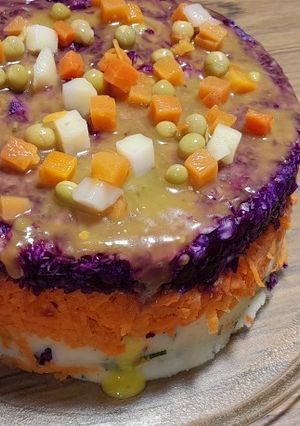 Una foto de Pastel múltiple color