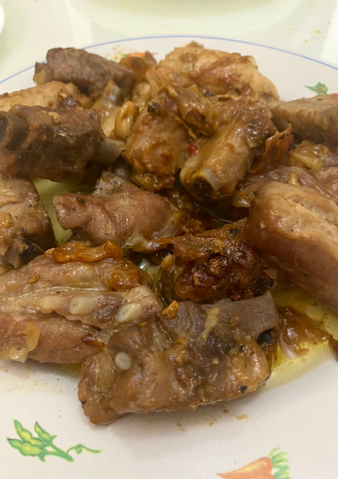 Una foto de Costilla frita