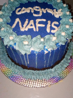 A picture of Vanilla buttercream and whipped cream.