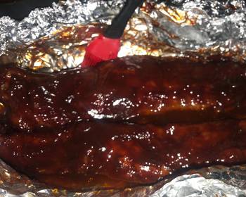 Popular Cuisine BBQ Baked Ribs Savory Delicious