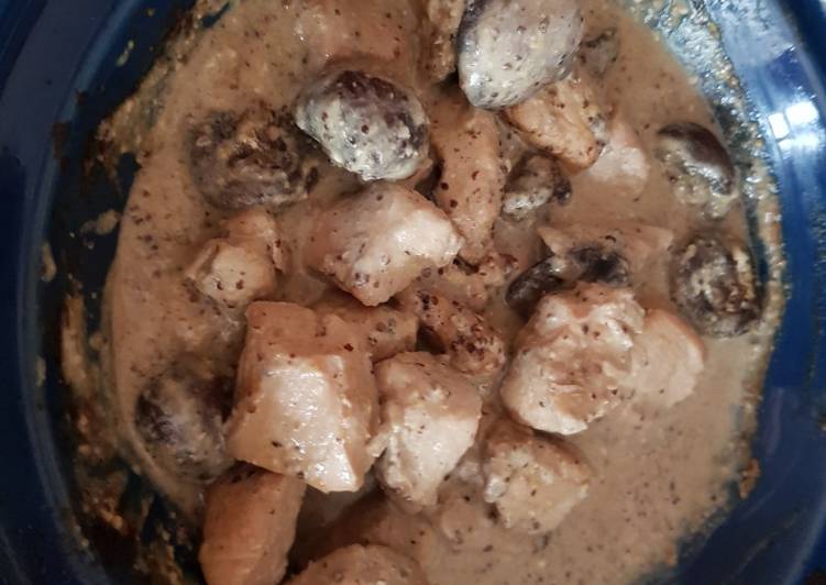 Recipe of Homemade My Chicken Mushroom Mustard Dish 💜