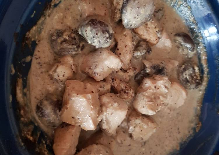 My Chicken Mushroom Mustard Dish 