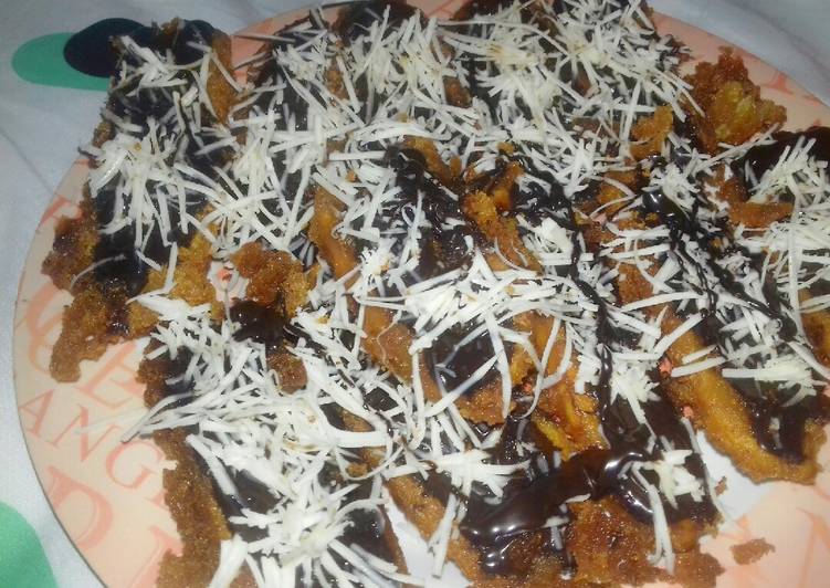 Pisang Crispy Coklat Keju