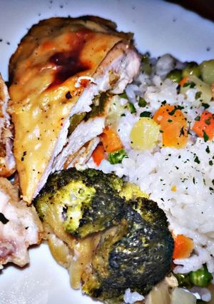 Brokkolis Besamel mártásos csirkemell recept fotója