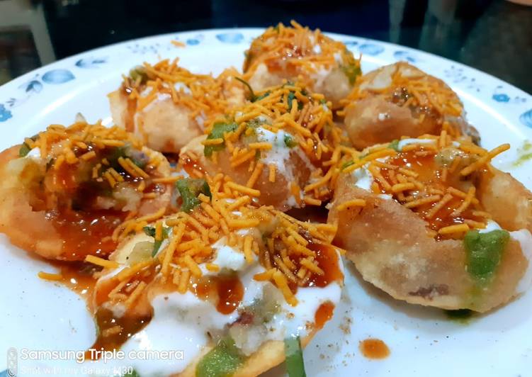 Recipe of Favorite Dahi puri Chat Bihari eshtyle