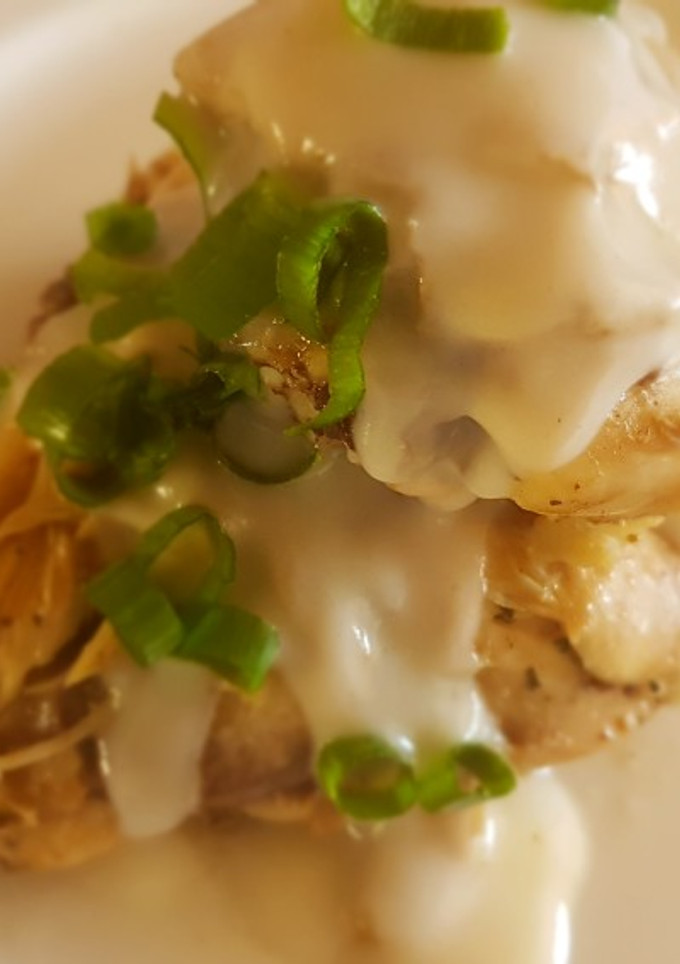 Una foto de Pollo al verdeo