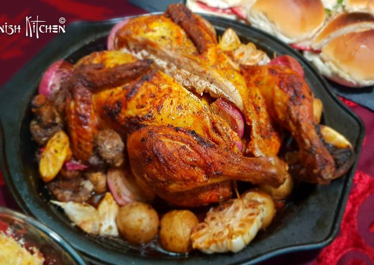 Chicken Roasted in Herbs Chicken Roasted in Herbs