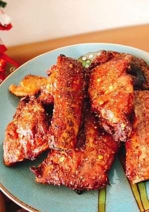 Hình của món Sườn phơi một nắng.Hoặc ba rọi điều được.