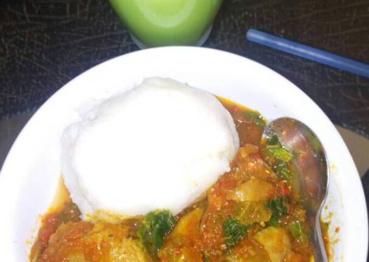 Steps to Make Homemade Tuwon rice and miyar cabbage 1 Steps to Make Homemade Tuwon rice and miyar cabbage