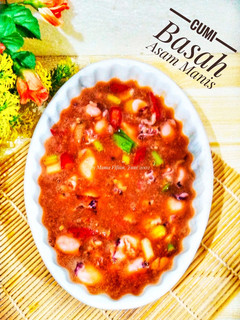 Foto resep Cumi Basah Asam Manis