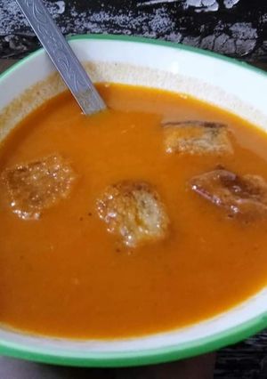 A picture of Tomato soup.