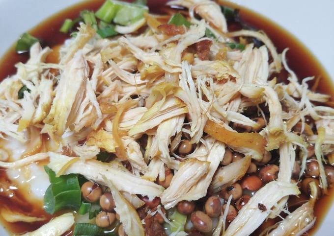 Resep Bubur ayam gurih enak yang Lezat