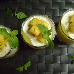 A picture of Mango Panna Cotta.