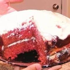 A picture of Red Velvet Chocolate Ganache Cake.