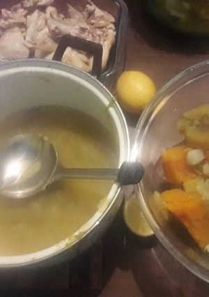Una foto de Puchero de verduras con pollo sano!!