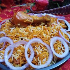 A picture of Spicy chicken dam Biryani.