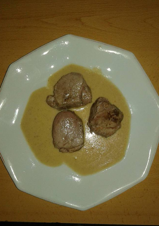 Una foto de Solomillo de cerdo a la pimienta
