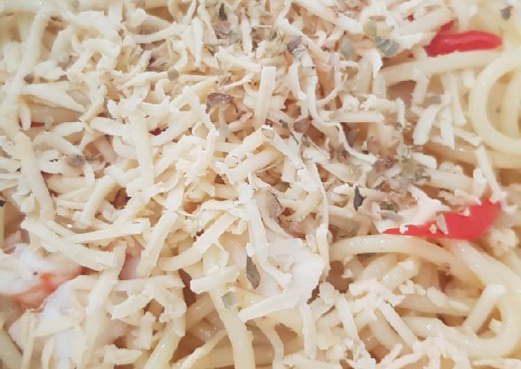 Bagaimana Menyiapkan Oglio olio(pasta spagheti) yang Lezat Sekali