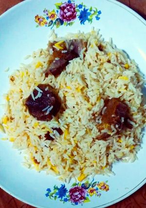 A picture of Mutton Yakhni pulao.