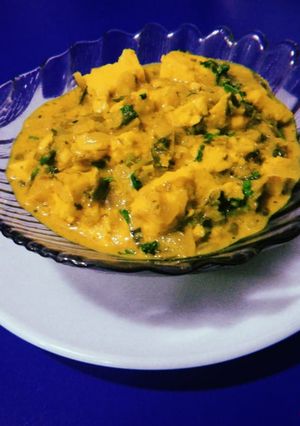 A picture of Lasooni Methi Paneer.