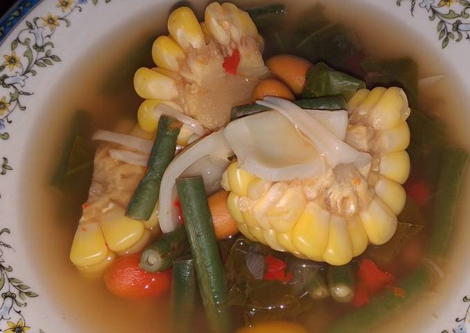 Sayur asem bumbu ulek