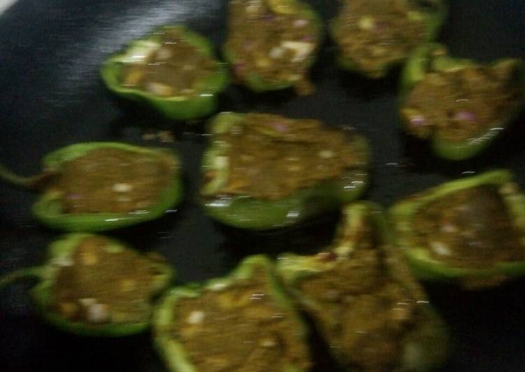 Recipe of Ultimate Stuffed Capsicum. Bharwan Simla Mirch