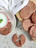 Multigrain beetroot crackers