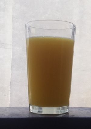 Una foto de Jugo de maracuyá