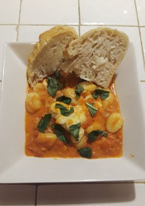 A picture of Gnocchi With Pomodoro Sauce.