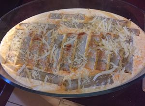صورة لوصفة كانيلوني باللحم (canelloni)